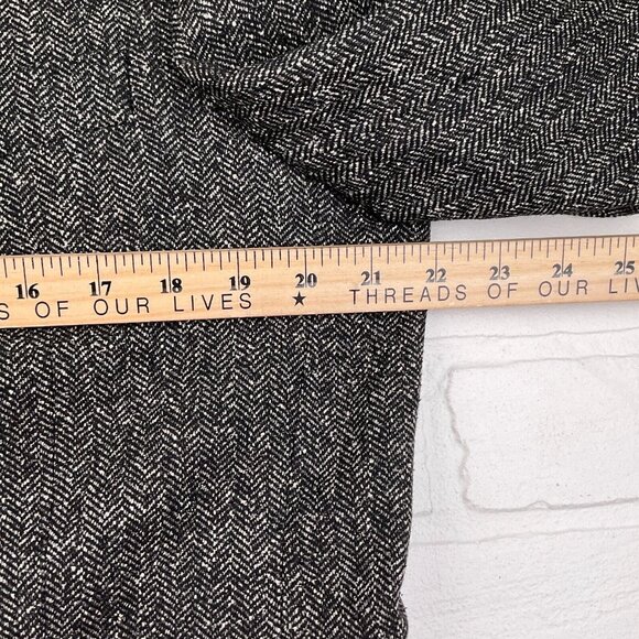 BOSS Hugo Boss Blazer Men 40 Black‎ White Herringbone Einstein Silk Wool Stretch - Picture 9 of 13